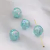 Cor Acrílica Meteorito Banhado Gelo Contas Perfuradas Fig Furo Passante DIY Corrente de Celular Chave Acessórios de Joia Material