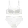 Lingerie Estilo Francês Transfronteiriça, Sutiã de Renda Fina Sexy para Mulheres, Minimiza Seios Grandes, Anti-Queda, Conjunto de Lingerie Plus Size
