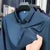 Camisas de Primavera y Otoño para Hombres de Mediana Edad y Mayores, Camisas de Manga Larga para Padre, Camisas Casuales Holgadas, Camisas Finas para Mayores y Camisas para Papá