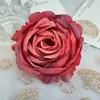 Flores Artificiais Peônia Rosa com Borda Enrolada Cabeças de Flor Decoração de Casamento Cenário para Fotografia Acessórios para Caixas de Presente Cabeças de Flores Artificiais
