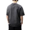 Camiseta de Verano Americana de Peso Pesado de Manga Corta para Hombre 2025 Nueva Marca de Moda Retro Lavada Manga Cinco Cuartos Camiseta Casual Holgada