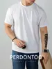 200 Peças! Camiseta Masculina de Algodão Mercerizado com Amônia Líquida, Fio de Alta Contagem, Gola Redonda, Manga Curta, Cor Sólida, Verão 2026, Alta Qualidade, Fresca e Respirável