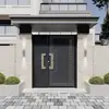 Liga de Alumínio Porta Principal Única e Dupla de Abrir Aço Inoxidável Novo Estilo Chinês Porta de Pátio para Villa Casa Própria Grande Entrada de Vila Porta de Jardim