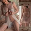 Yiyue lingerie sexy renda sexy transparente tentação camisola de ponta aberta uniforme quente suprimentos conjunto de pijamas 8766
