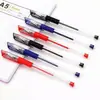 Padrão Europeu 0,5mm Ponta de Bala Caneta Gel Tampa Caneta Esferográfica Papelaria Caneta Ponta Agulha Escritório Assinatura Caixa de Canetas Pretas Conjunto