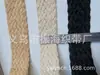 Suministro directo de fábrica cinturón tejido de cáñamo de 4 cm nuevo cinturón tejido de cáñamo decorativo para bricolaje accesorios de cinturón para ropa al por mayor