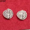 Tailandia Chiang Mai accesorios de plata hechos a mano vintage plata de ley vieja elefante bebé cubeta de pescado cuentas nube trasera materiales DIY hechos a mano