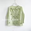 Novo Top Plissado Flor Feita à Mão de Alta Qualidade Feminino Slim-fit Emagrecedor Urbano Pequeno Estilo Estrangeiro Cardigan Versátil