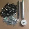 Spray pintura blanca pintura negra anillo interior 5mm 300# ojal de hebilla de hierro ojal para cordones de zapato ojal para bolso blanco 100 piezas