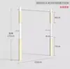 Estante de Exhibición para Tienda de Ropa Estante Creativo de Madera Acero Inoxidable Montado en Pared Colgador de Ropa Montado en Pared Perchero de Ropa de Pie