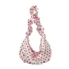Producto Nuevo de Primavera Transfronterizo: Bolso de Moda para Mujer Estilo Dulce, de Gran Capacidad, para el Trabajo, con Lunares de Satén Brillante y Plisado de Nube