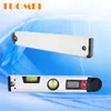 Regla de ángulo con pantalla digital Tumei, transportador electrónico, regla de ángulo para carpintería, inclinómetro, nivel, medidor de pendiente, aleación de aluminio
