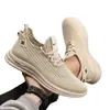 En Stock Venta al por Mayor Primavera Nuevos Modelos Zapatos Casuales de Tejido de Punto para Hombre, Tenis de Moda Versátiles de Moda, Zapatos Ligeros para Correr
