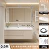 Nuevo lavabo integrado con sensación de piel crema lavabo de piel lavabo lavabo de baño combinación lavabo inodoro