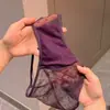 Bragas Sexys de Malla con Encaje Cruzado para Mujer, Nuevo Estilo Puro Deseo, Calzones Huecos con Tiras Cruzadas y Refuerzo de Algodón 2803