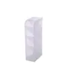 Porta-Canetas Inclinado Caixa de Armazenamento de Plástico Transparente Porta-Canetas de Múltiplos Compartimentos Armazenamento Porta-Canetas Criativo para Maquiagem Mesa Infantil Quatro Compartimentos