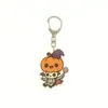 Chaveiro acrílico de caveira novo para Halloween transfronteiriço, Ornamento de pendurar de Halloween, Pequenos artigos especiais de Yiwu
