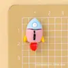 Adesivo de Resina de Astronauta Desenho Animado Fofo, Nave Espacial, Lua, Materiais para Acessórios de Brincos, Chaveiros, Joias Artesanais DIY