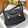 Bolso Lindy de Hilo de Cera Hecho a Mano Piel de Vaca Bolso Doctor 19/26/30 Bolso Almohada Patrón Granulado Bolso de Hombro Cruzado Único para Mujer