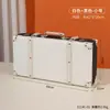 Maleta Vieja de Cuero Estilo Británico Maleta de Mano Estilo Europeo Maleta de Viaje Caja de Almacenamiento Maleta de Equipaje Maleta de Mano Accesorio Decorativo