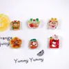 Imanes de Refrigerador Navideños Transparentes Papá Noel Renos Accesorios DIY Pegatinas Magnéticas Dibujos Animados Decoraciones para el Hogar