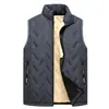 Nova Colete Quente Outono e Inverno Masculino Casual Outdoor Pesca Casual Top Lã Colete de Pai