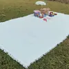 Manta de picnic, estilo francés, diseño artístico, adecuada para acampar al aire libre, engrosada, blanca, alfombra de camping al aire libre, mantel de picnic, venta al por mayor