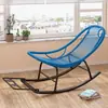 Mecedora, sillón reclinable, silla de jardín para el ocio, mecedora reclinable ampliada, mecedora de ratán arcoíris, sillón reclinable de ocio para sala de estar en casa