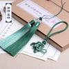Duas cores Auspicioso Chinês Nó Combinação Borla Pendurado Spike Carro Antigo Bolsa Cheongsam Acessórios de Vestuário Pingente Pendurado Spike