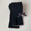Otoño 2026 Nuevo Estilo Pantalones Versátiles para Niños Niñas Bebé Elegantes Lazo Moda Coreana Leggings Pantalones Largos