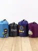Bolsa de Almacenamiento de Poliéster con Patrón de Diamantes, Bolsa con Cordón de Nylon, Bolsa Cilíndrica con Cordón, Bolsa de Tela Oxford, Disponible en Varios Tamaños