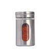 Frasco de tempero de aço inoxidável Garrafa de aspersão de churrasco Pimenta em pó Garrafa de tempero de vidro Macarrão de pimenta Conjunto de cozinha doméstica