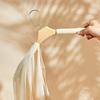Percha de Madera Maciza con Esponja para Suéteres, Percha de Madera Antideslizante para Ropa de Lana, Percha para Tienda de Ropa, Tendedero