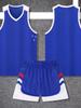 Novo Conjunto de Uniforme de Basquete, Treino de Jogo Uniforme de Equipe Personalizado, Roupas Esportivas de Basquete Americano de Ombro Estreito para Adultos Estudantes Crianças