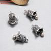 Accesorios de ágata y jaspe con forma de flor de plata esterlina S925, estilo retro, hechos a mano, con cuentas, joyería al por mayor