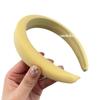 Diadema de Esponja Coreana Dongdaemun Macaron ins Retro Fresca Todo Fósforo Femenina Suave Blanca