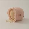 Chapéu Court com estampa de renda primavera e outono estilo coreano Bebê Bebê Algodão à prova de sol chapéu de princesa crianças pequenas Chapéu de menina