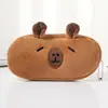 Bolsa de Lápices de Peluche Capibara Gran Capacidad Dibujo Animado Linda Capibara Bolsa de Papelería Estudiantes de Primaria y Secundaria Bolsa de Almacenamiento Modelo Transfronterizo