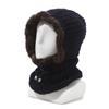Chapéu Inverno Estilo coreano Velvet Neck Set Outono e Inverno Chapéu de malha quente Windproof Ear Protection Dual-use One-piece Hat para homens e mulheres
