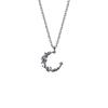 Collar de media luna de temperamento simple, personalidad de estilo japonés y coreano, Mori dulce, combina con todo, cadena de clavícula de luna estrella, suministro de comercio exterior