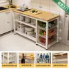 Estante de almacenamiento para cocina, cesta multifuncional para verduras, encimera de corte, estante de almacenamiento para microondas y utensilios de cocina, gabinete lateral, mesa multicapa