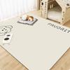 Alfombrilla de Piso Impermeable y Antideslizante de Dibujos Animados Lindos para Comer, Limpiar, Resistente a Manchas y Fácil de Cuidar para Mascotas