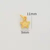 Accesorios dorados que conservan el color, colgante de collar de estrella de cinco puntas, oro antiguo, accesorios de joyería DIY, pulsera pulsera colgante pequeño