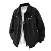 Chaqueta para Hombre Transfronteriza Estilo Americano Workwear Primavera y Otoño Ropa Exterior Diseño Personalizado Patchwork Pareja Holgada Solapa Chaqueta de Béisbol