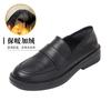 Mocassins para Mulheres 2026 Novos Sapatos de Couro para Primavera e Outono Estilo Britânico Sapatos College Slip-On Estilo Japonês Sapatos JK