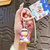 Chaveiro Original Desenho Lápis de Cor Pequeno Novo Carnaval de Gelo e Neve Boneca Fofa Pingente de Bolsa Pequeno Presente