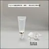 Botellas de Plástico Vacías en Stock 20ml PE Cuidado de la Piel Cosméticos Productos para el Cuidado de la Piel Envases Tipo Tubo Suave Blanco Lechoso