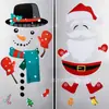 Imán de Refrigerador de Muñeco de Nieve Navideño Más Popular de Amazon Decoración de Pegatina Magnética para Refrigerador de Invierno con Papá Noel y Copo de Nieve
