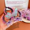 Accesorio para el Cabello de Corona de Princesa para Niñas Herramienta para Moños Infantiles Pasador de Brillo para Niña Pequeña Pinza para Cola de Cabello en la Parte Posterior de la Cabeza para Niñas