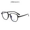 Oleo 20306 montura grande progresiva bicolor transparente sin graduación luz azul luz plana montura de gafas para miopía para hombre y mujer